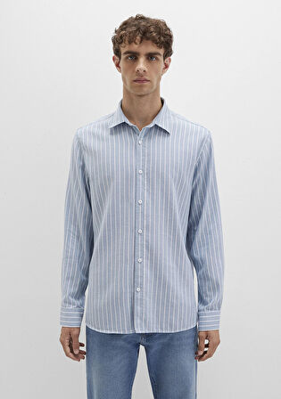 Çizgili Mavi Gömlek 0211709-90932