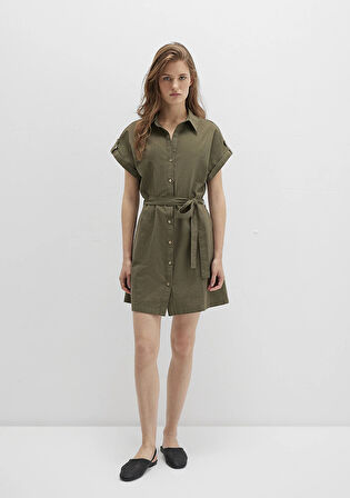 Yeşil Mini Elbise 1310723-71549