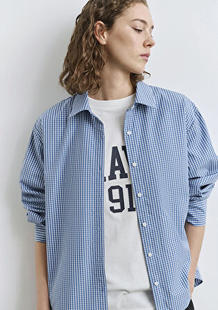 Kareli Mavi Gömlek 1211203-84598