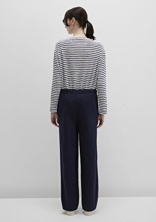 Beli Bağcıklı Lacivert Pantolon 1010945-89101