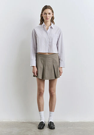 Çizgili Beyaz Gömlek 1211195-90720