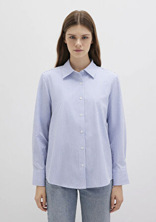 Çizgili Mavi Gömlek 1211199-81963
