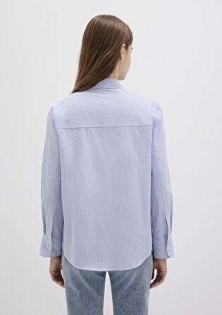 Çizgili Mavi Gömlek 1211199-81963