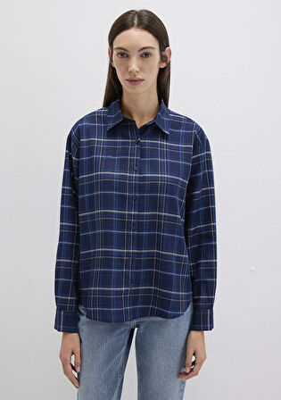 Kareli Lacivert Gömlek 1211202-83150