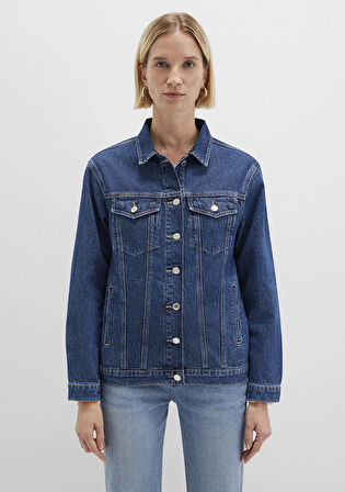 Karla 90lar Koyu Mavi Jean Ceket 110154-91001