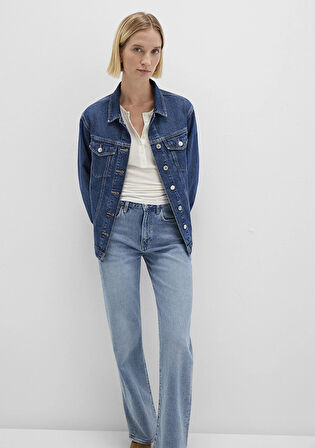 Karla 90lar Koyu Mavi Jean Ceket 110154-91001