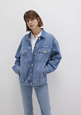 Luna 90lar Indigo Mavisi Jean Ceket 1110177-90545
