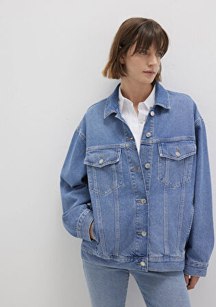 Luna 90lar Indigo Mavisi Jean Ceket 1110177-90545