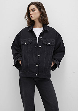 Luna 90lar Koyu Gri Jean Ceket 1110177-90547