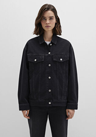 Luna 90lar Koyu Gri Jean Ceket 1110177-90547