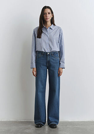 Malibu Icon Puslu Koyu Mavi Jean Pantolon 1010152-90516