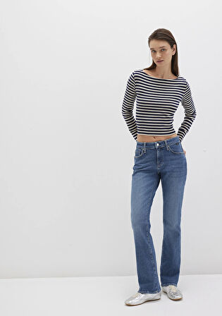 Molly Classic Denim Indigo Mavisi Jean Pantolon 1013690520