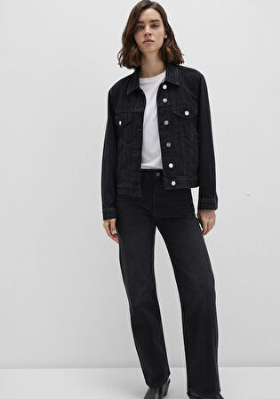Ruby Iconic Koyu Gri Jean Ceket 1110505-89163
