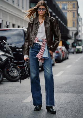 Victoria Classic Denim Gölgeli Koyu Mavi Jean Pantolon 101072-90539
