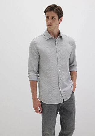 Çizgili Yeşil Gömlek 0211653-90861