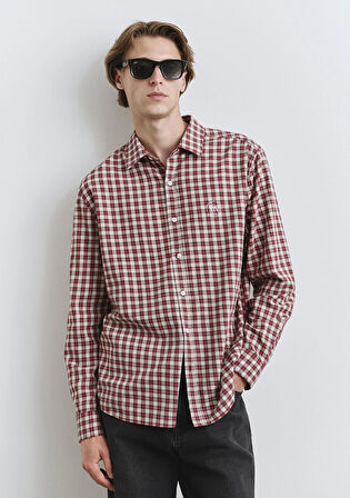 Kareli Kırmızı Gömlek 0211686-90909