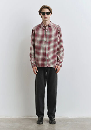 Kareli Kırmızı Gömlek 0211686-90909