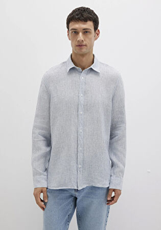 Çizgili Mavi Gömlek 0211694-90913