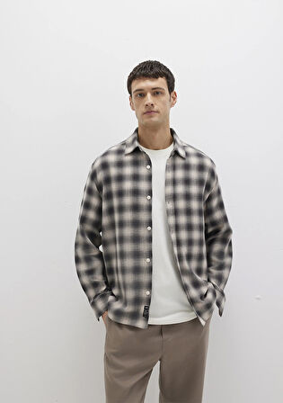 Kareli Gri Gömlek 0211646-90858