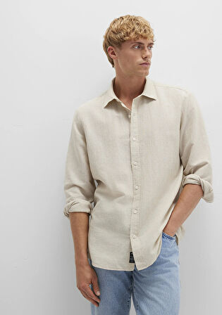 Çizgili Bej Gömlek 0211704-90925