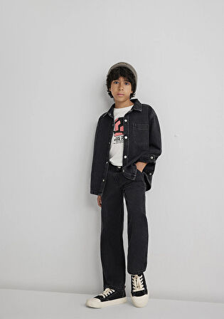 Bob 90lar Antrasit Denim Jean Gömlek 6210000-89447