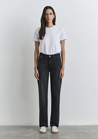 Jane Classic Denim Koyu Gri Smoke Jean Pantolon 1010917-90505