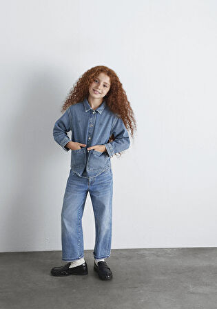 Lulu Açık Mavi Jean Gömlek 7210002-90880