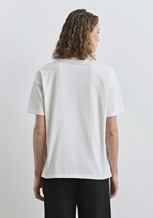 Mavi Logo Baskılı Ekru Tişört 1613333-70057