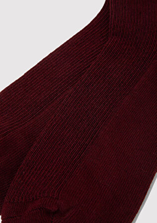Bordo Patik Çorap 1913551-27129