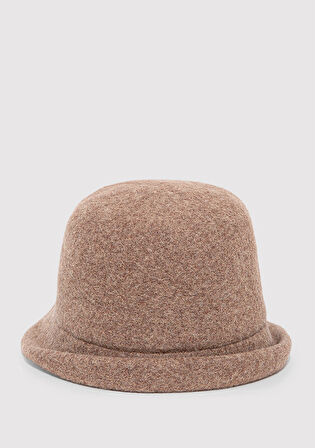 Yün Karışımlı Kahverengi Şapka 1911759-32164