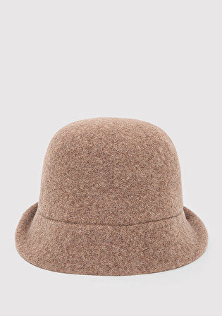 Yün Karışımlı Kahverengi Şapka 1911759-32164