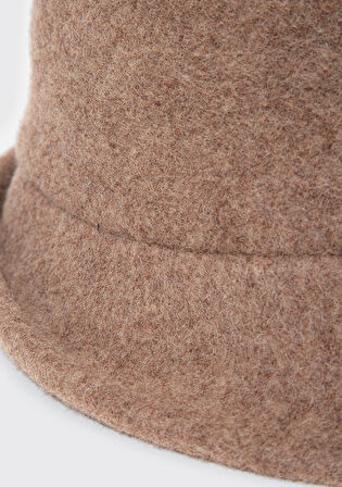 Yün Karışımlı Kahverengi Şapka 1911759-32164