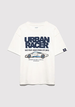 Baskılı Ekru Tişört 6610364-70057
