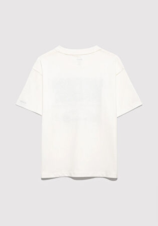 Baskılı Ekru Tişört 6610364-70057