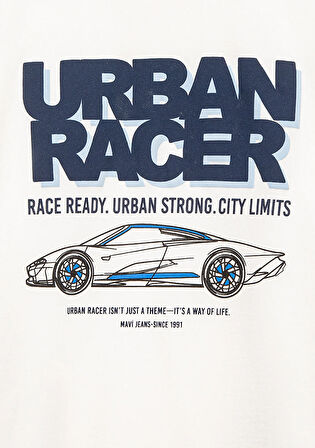 Baskılı Ekru Tişört 6610364-70057