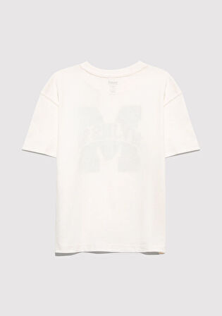 MVJNS 91 Baskılı Ekru Tişört 6610368-70057