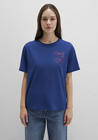 Kedi Baskılı Lacivert Tişört 1613474-70899