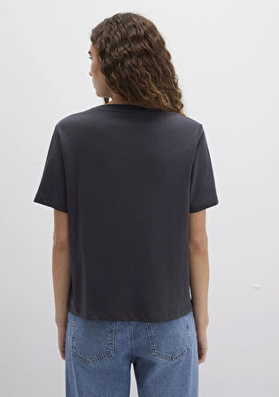 Astroloji Baskılı Antrasit Tişört 1613525-70087