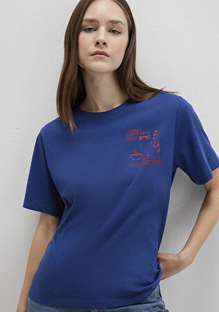 Kedi Baskılı Lacivert Tişört 1613474-70899