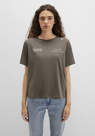 Mavi Jeans Baskılı Yeşil Tişört 1613487-71550