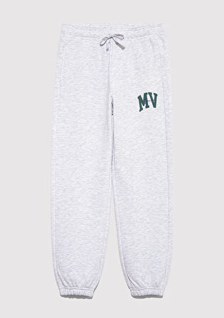 MV Baskılı Gri Eşofman Altı 6010010-88467