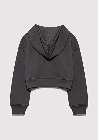 MV Baskılı Antrasit Sweatshirt 7S10128-90778