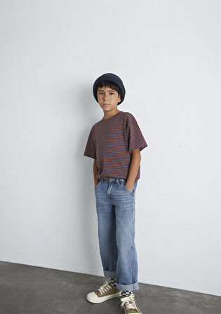 Kahverengi Çizgili Tişört 6610390-90787