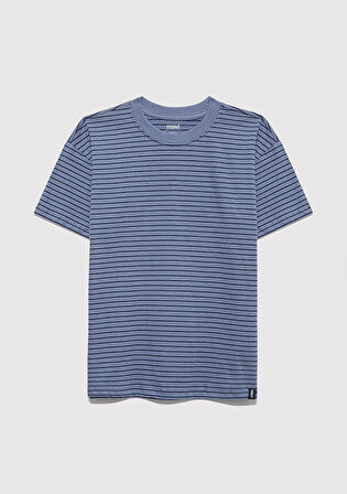 Mavi Çizgili Tişört 6610390-90788