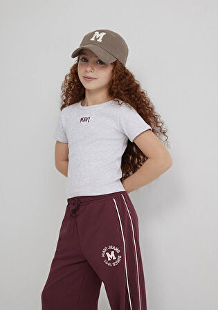 Mavi Logo Baskılı Gri Tişört 7610350-88467