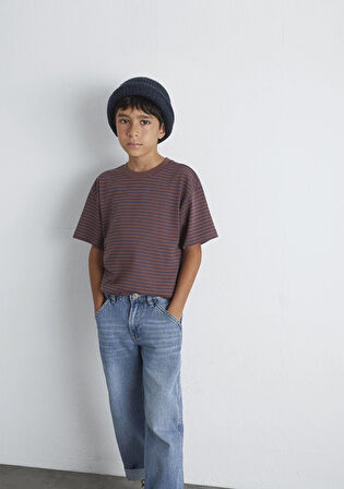 Kahverengi Çizgili Tişört 6610390-90787