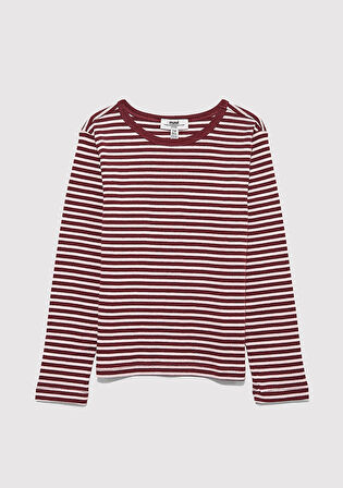 Çizgili Basic Tişört 7610351-88614