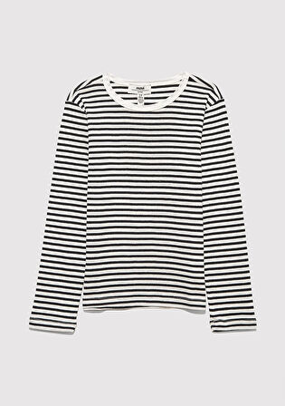 Çizgili Basic Tişört 7610351-86625