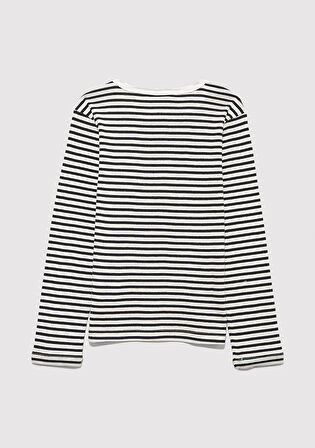 Çizgili Basic Tişört 7610351-86625