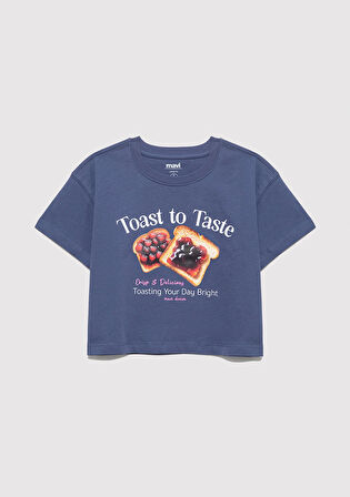 Baskılı Lacivert Tişört 7610354-87737